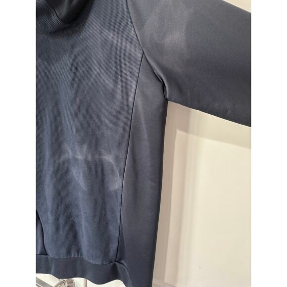 Adidas Real Madrid Authentic Soccer 1/4 Zip Hoodie Jacket Navy Blue Size XL - Picture 7 of 10